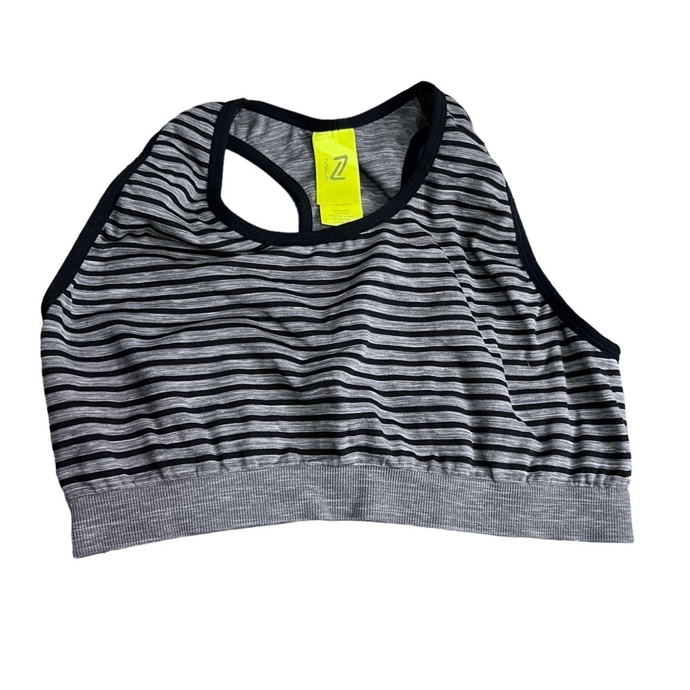 Pennington's Nola Grey Striped Bra Size 2x